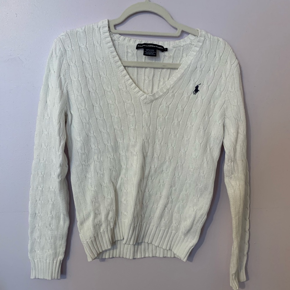 Ralph Lauren White Sweater
